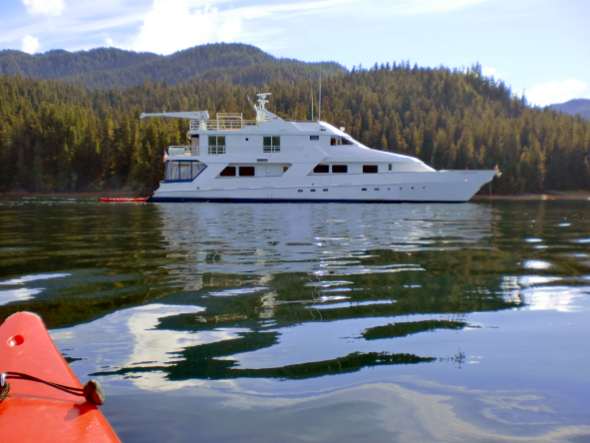 Safari Quest yacht on wilderness adventure