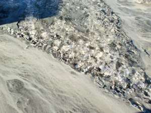 ice in the mud Baird Glacier, Scenery Cove Alaska
