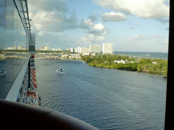 westerdam window Westerdam in Ft Lauderdale