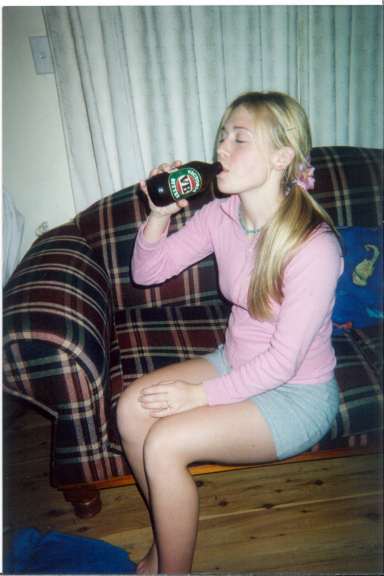 Jen at Sheri's house, Australia