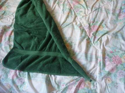 snake body easy towel folding