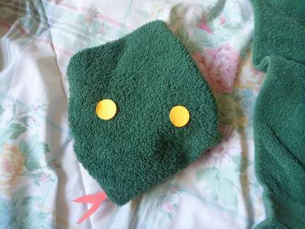 snake head towel snake