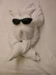 towel dog 2 cruise ship towel animals
