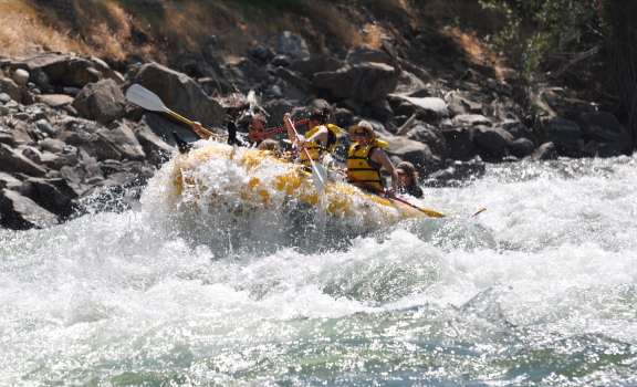 through the rapids with Alpine Adventures