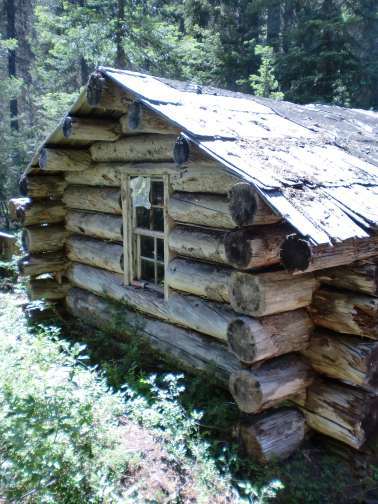 historic trapper's cabin