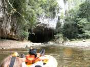 about to enter the cave