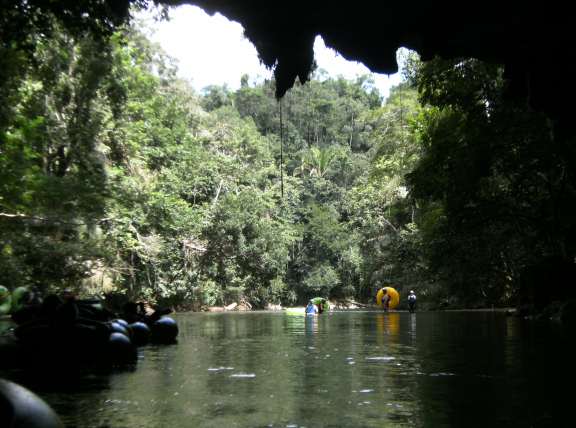 leaving cave end of cave tubing cave