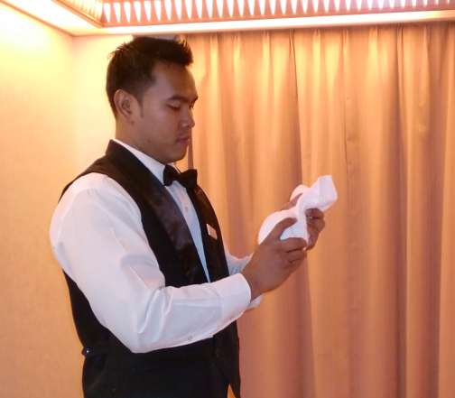 how to fold towel rabbit