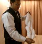 pull rolls into legs