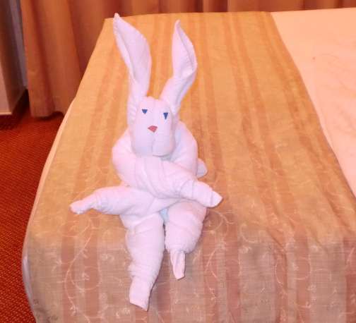 Carnival towel rabbit