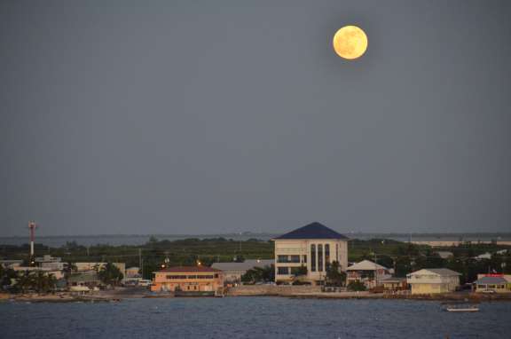 Georgetown Grand Caymen from balcony of Carnival Liberty