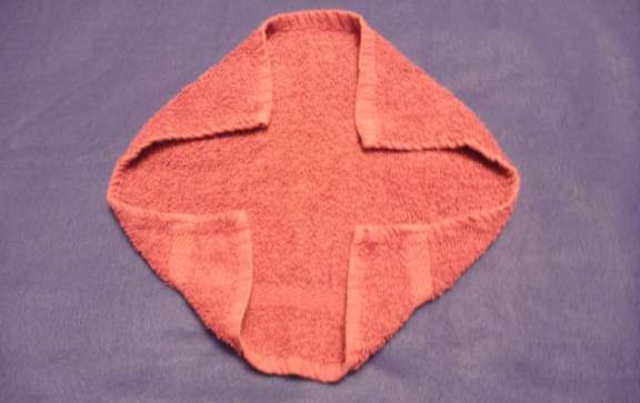 crab, small, shell1 washcloth animal folding instructions