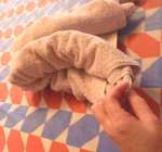 gorilla body folding cruise ship towel animals