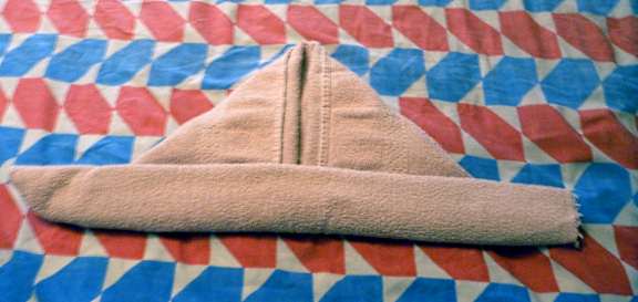 making towel gorilla head