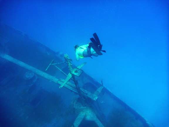 snorkeling at the Kittiwake, Grand Cayman
