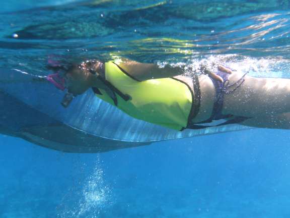 overfilled snorkel vest