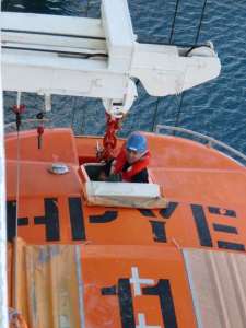 Carnival Liberty crew in lifeboat drill