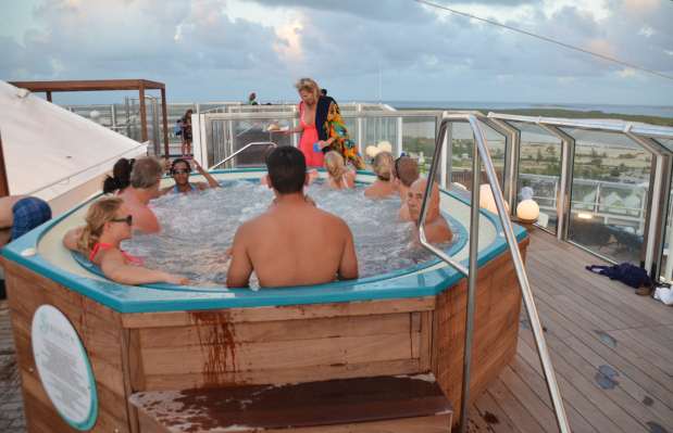 Hot tub, Carnival Liberty Serenity Deck