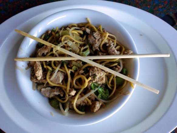 mongolian wok John dining on Carnival Liberty