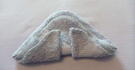 making washcloth animal head