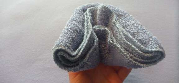 folding washcloth monkey head