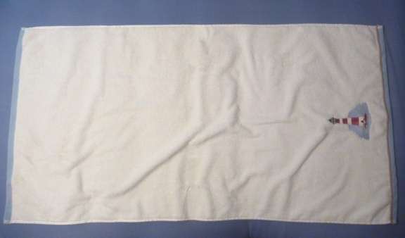 folding a towel cake