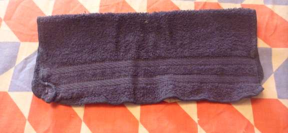 folding washcloth candle for towel birthday cake