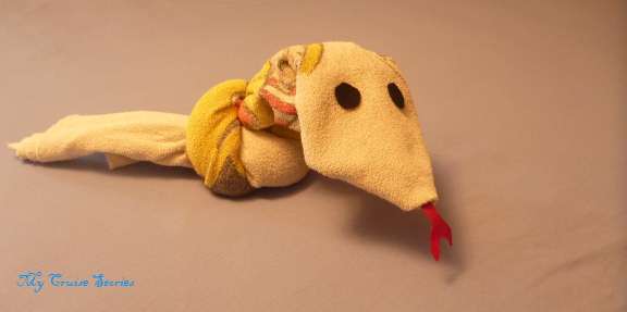 finished towel snake
