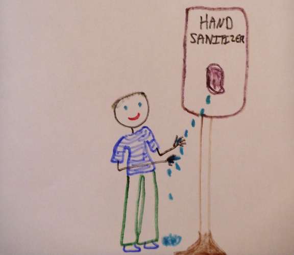 one kid could use up the entire ship's supply of hand sanitizer