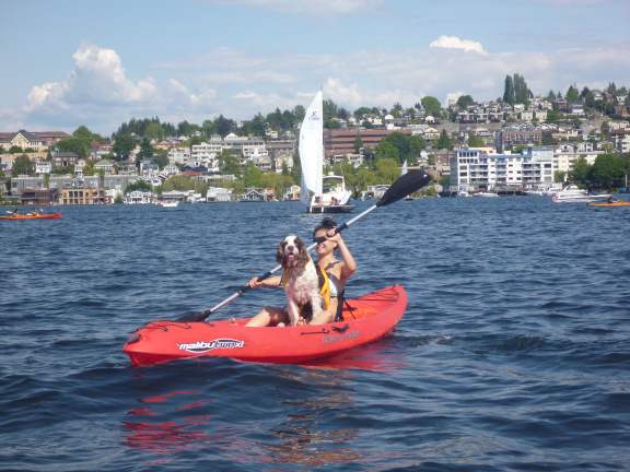 kayak on Lake Union