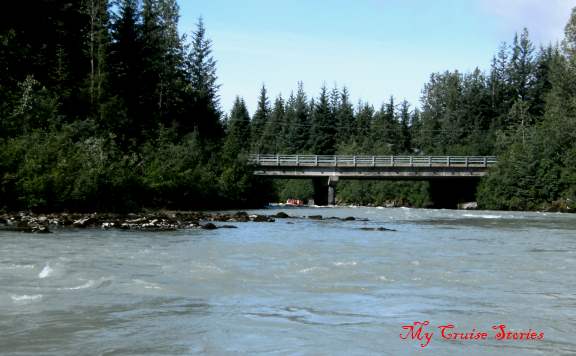 bridge bridge over Mendenhall River