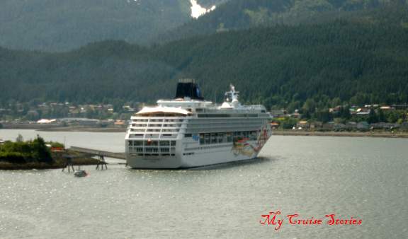 sun in Juneaul, Alaska Norwegian Sun Cruise Ship