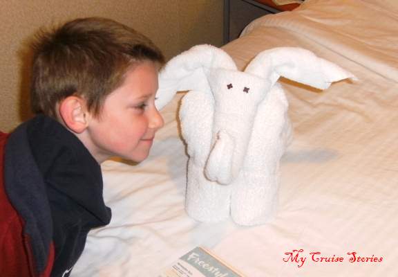 towel elephant on the Norwegian Sun