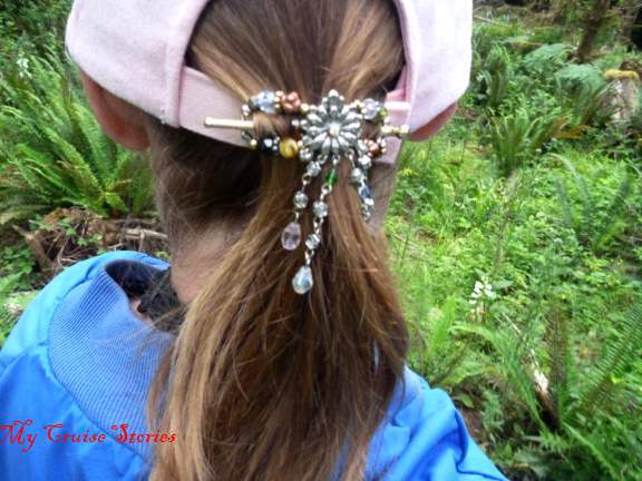 pony tail in flexi clip through hat