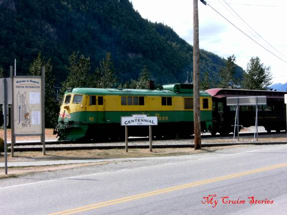 train in Skagway White Pass and Yukon Railway