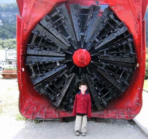 when the trains worked in winter, tracks had to be cleared of snow