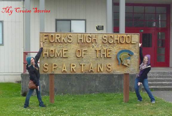 sign at Forks High School