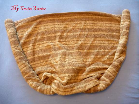 folding towels into a stingray