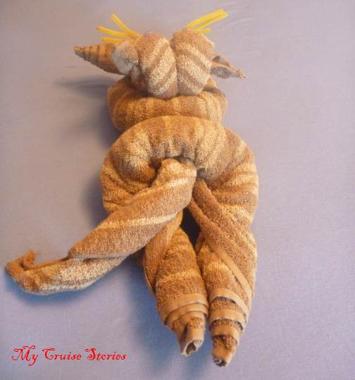 step-by-step towel cat folding instructions