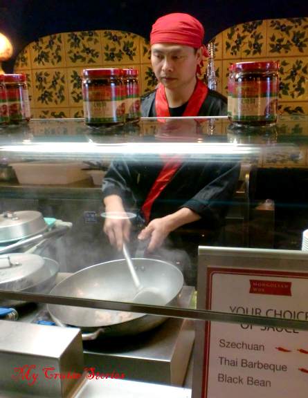 Dining - wok2 cruise ship food