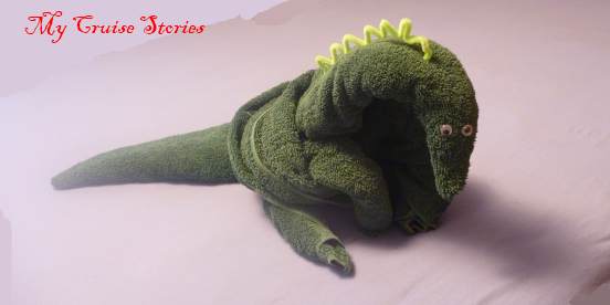 how to make a towel dinosaur