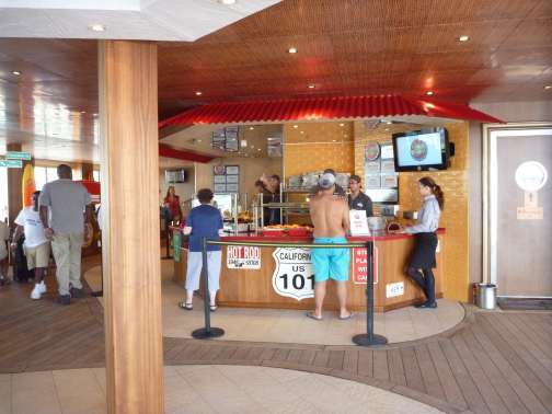 Guy's burger2 Carnival Liberty Lido Deck Food