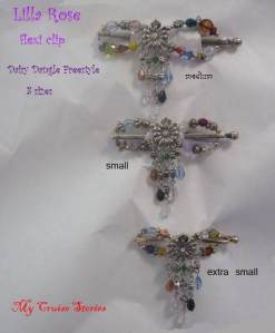 daisy dangle freestyle 3 sizes Lilla Rose flexi clips