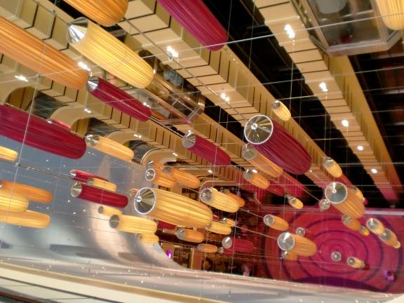 Carnival Breeze atrium lights