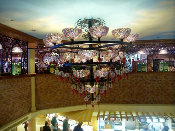 cruise ship decor on Carnival Breeze