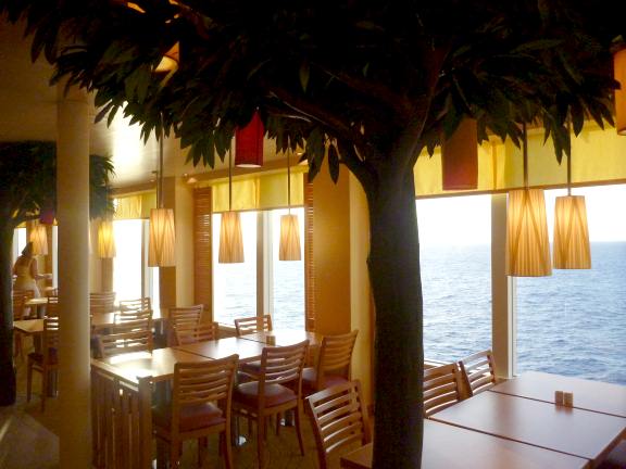 Carnival Breeze Lido deck decor