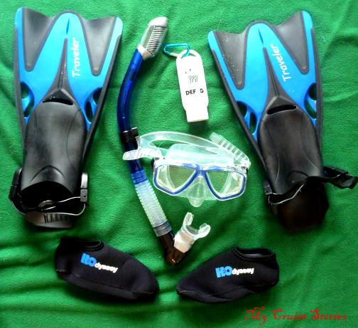snorkel set with dry snorkel
