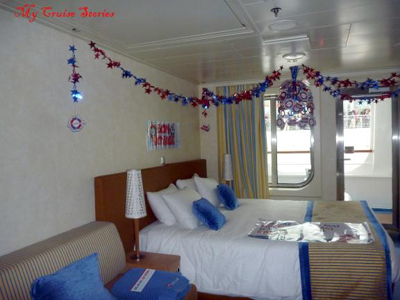 decorating a cruise ship cabin for special occasions