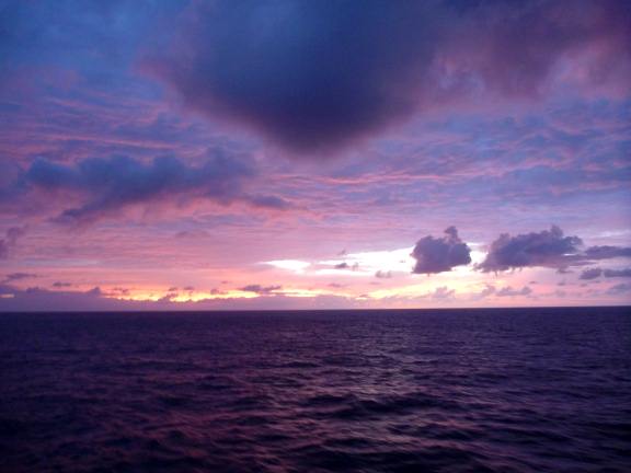 sunrise over North Atlantic 2 sunrise from cruise ship balcony