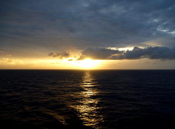 sunrise over North Atlantic 6 sunrise on Carnival Breeze